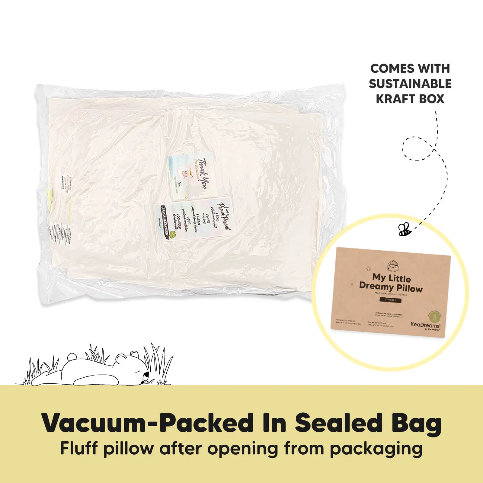 2-Pack Toddler Pillows (Herb)