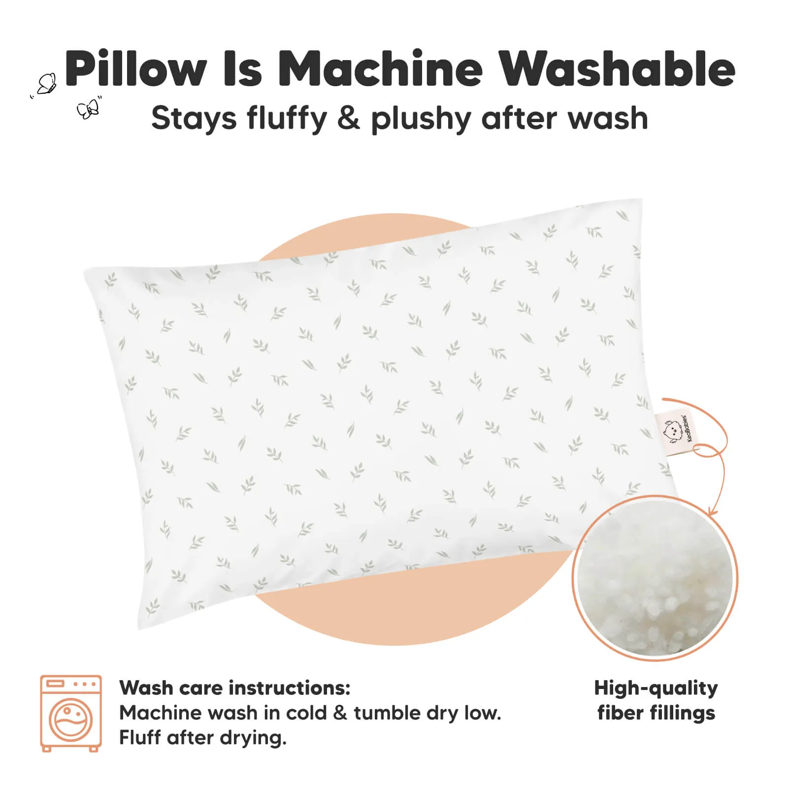 2-Pack Toddler Pillows (Herb)