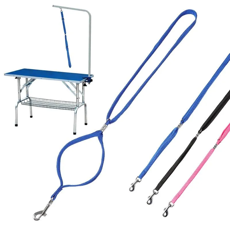 4 Piece Pet Bath & Grooming Table Leash Set Pink