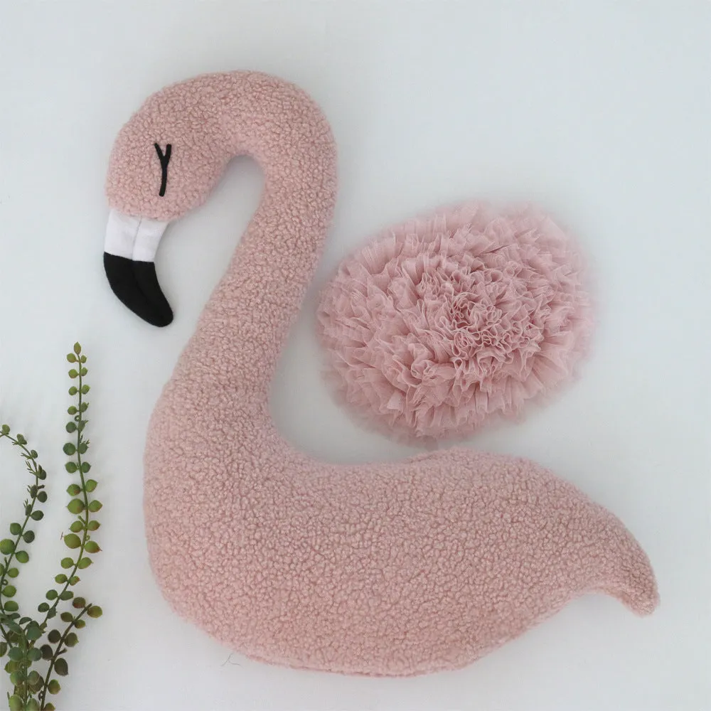 Babymoon Flamingo Posing Pillow | Photoshoot Prop | Posing Aids | Pink