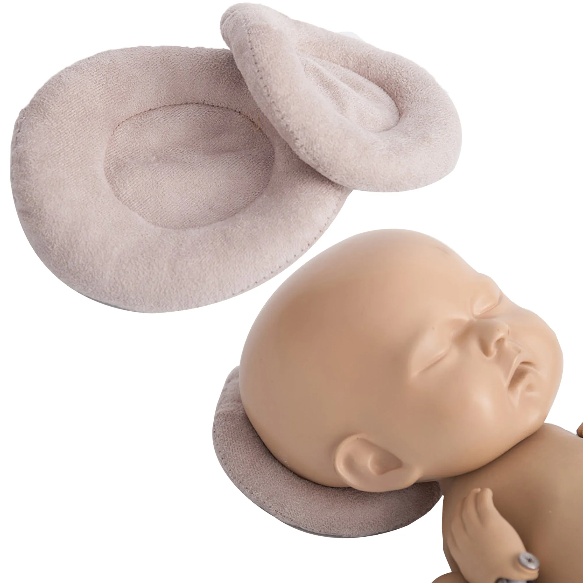 Babymoon Set of 2 Round Head Baby Posing Pillow | Baby Photoshoot Props | Posing Aids