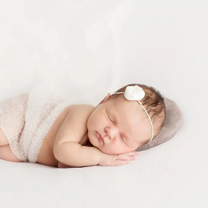 Babymoon Set of 2 Round Head Baby Posing Pillow | Baby Photoshoot Props | Posing Aids