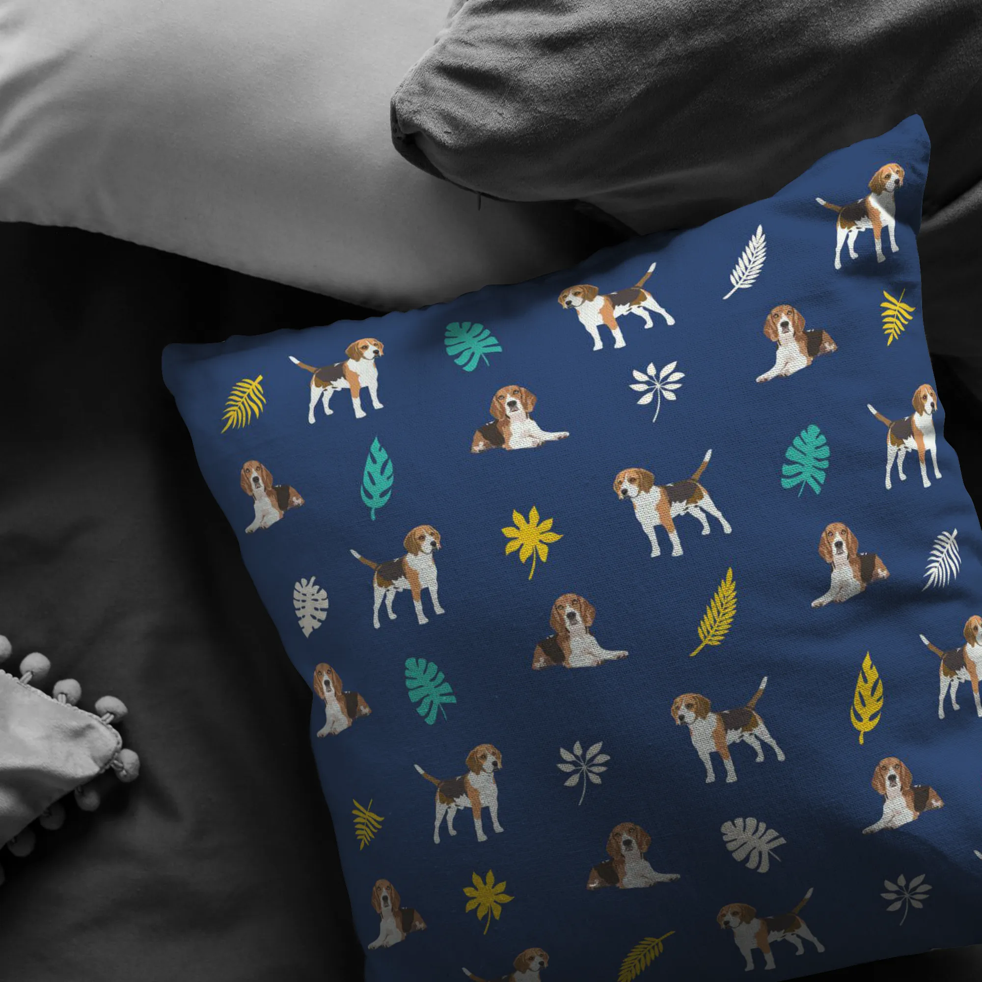 Beagle Pattern 2 Pillow