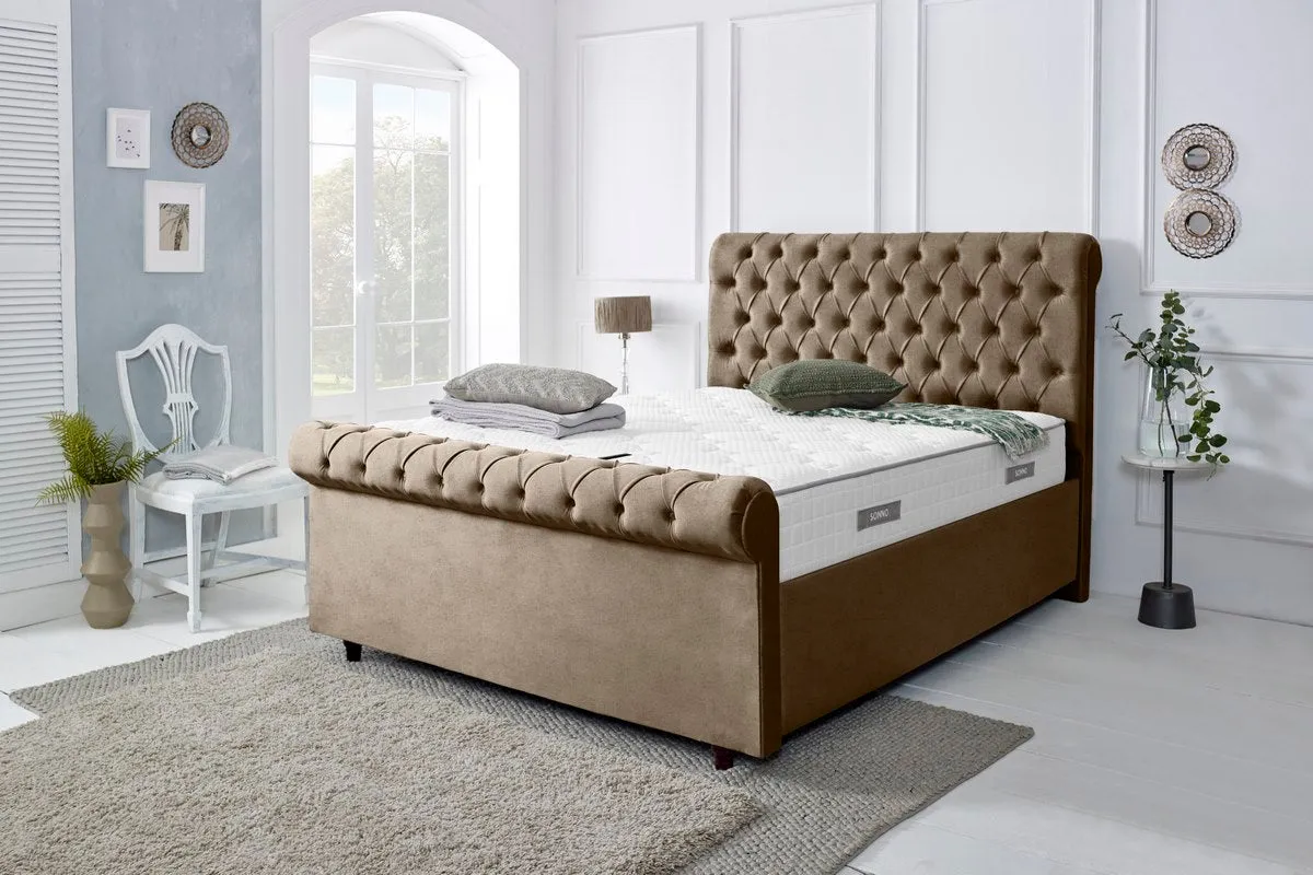 Berlin Upholstered Ottoman Bed