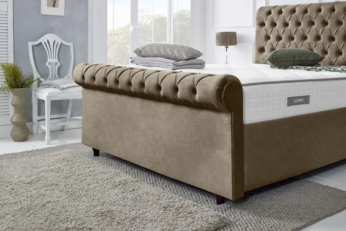 Berlin Upholstered Ottoman Bed