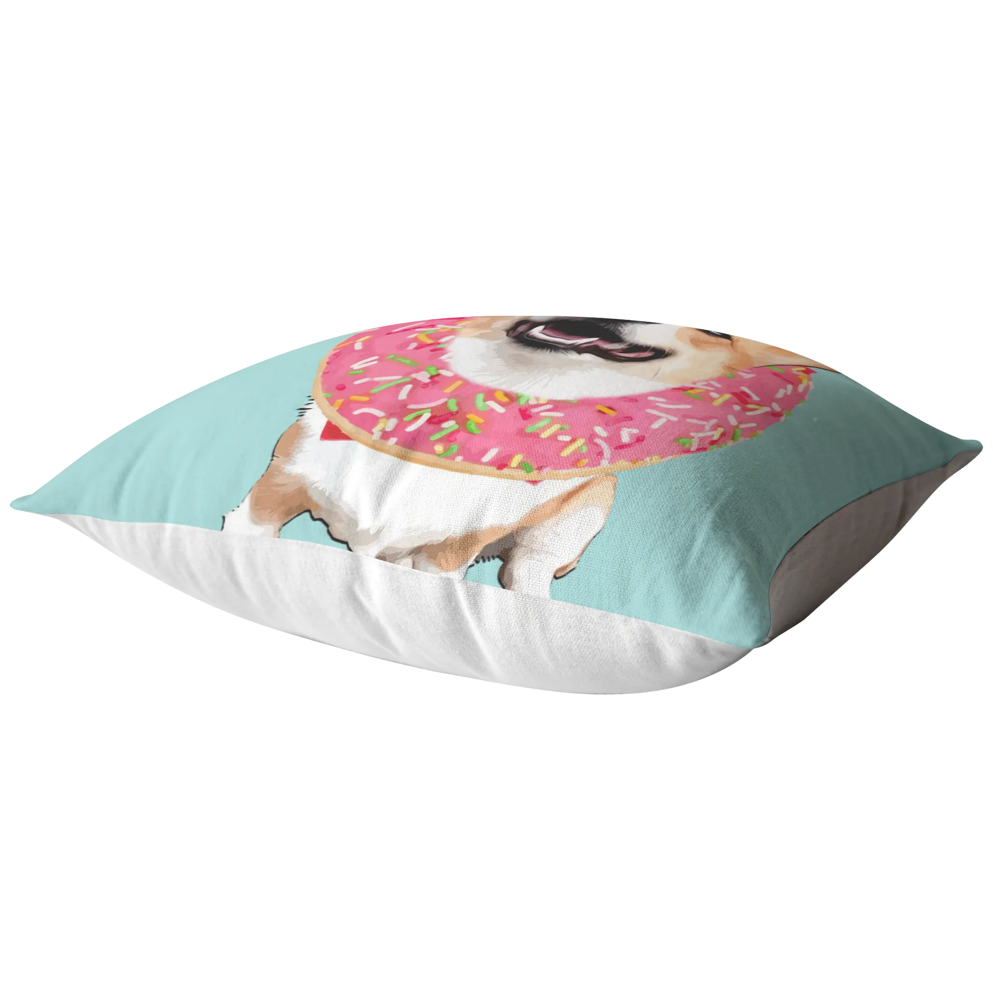Corgi - DONUT WORRY, BE HAPPY Pillow