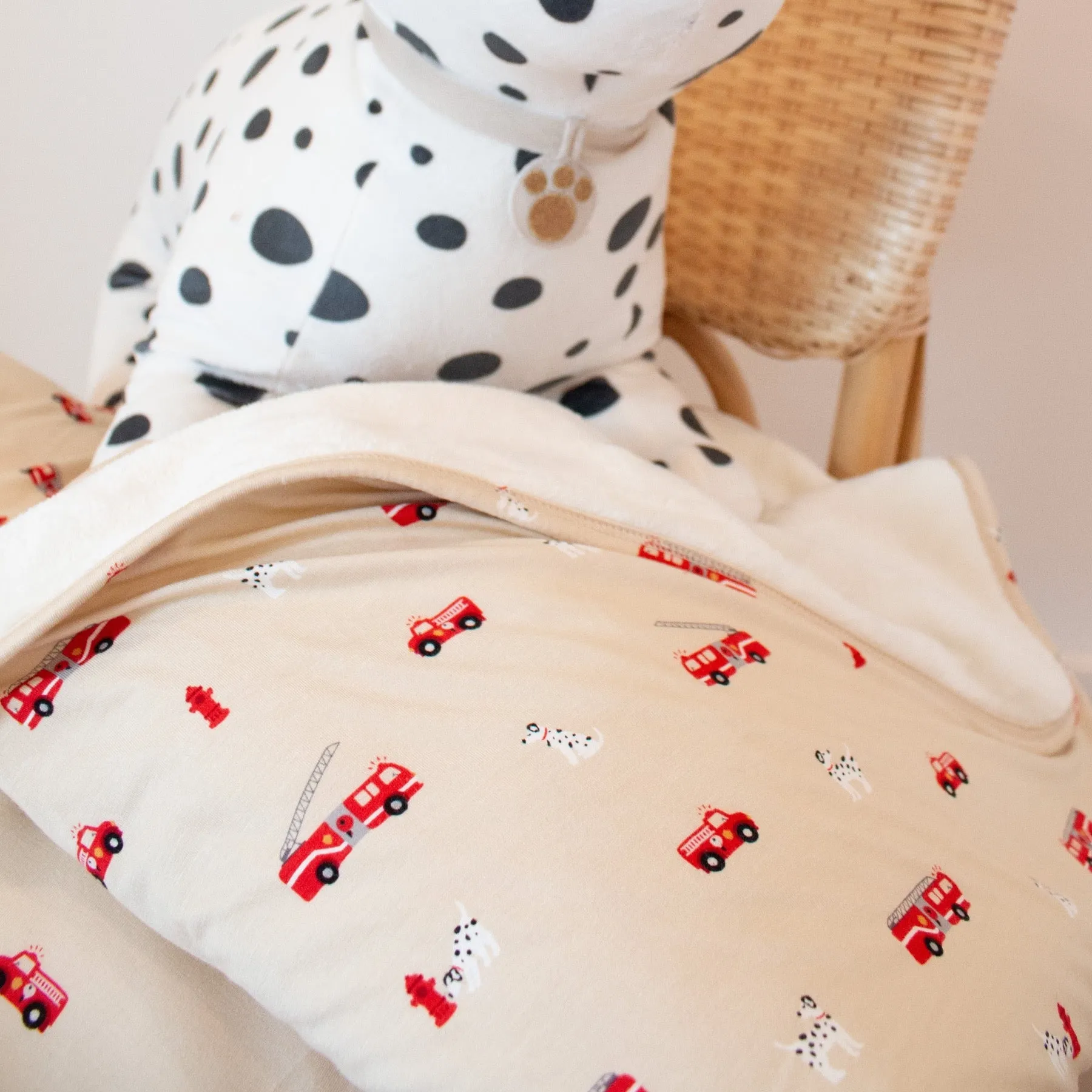 Firetrucks Adult Blanket