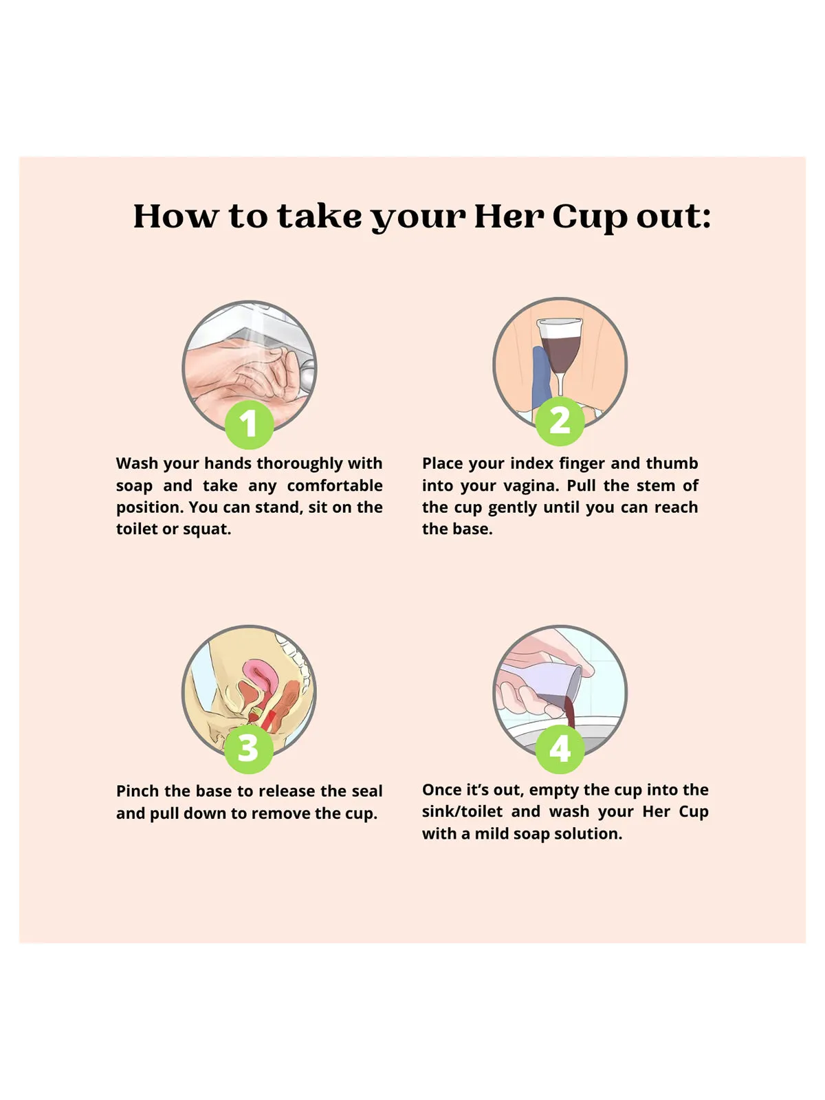 Goli Soda Her Cup Reusable Menstrual Cup for Women Teal