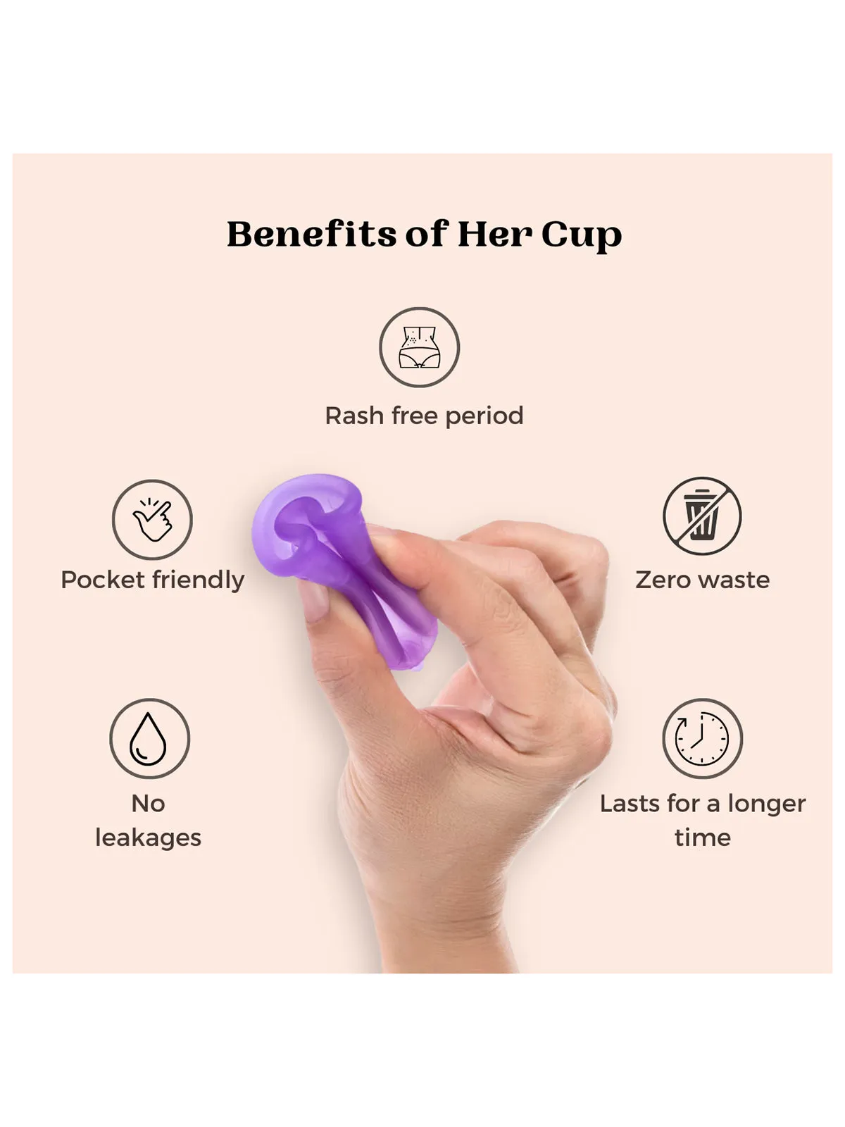 Goli Soda Her Cup Reusable Menstrual Cup for Women Teal