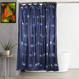 Kuber Industries Shower Curtain & Bathmat Set | Non-Slip Bath mats for Bathroom | Easy-Slide Curtains | Polyester Curtain or Bathmat for Bath Décor | XTL237-3T | 18 Pcs Set | Multicolor
