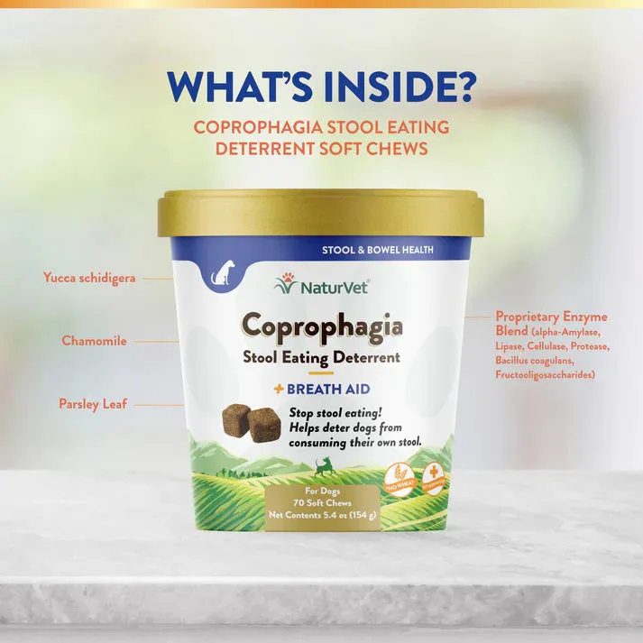 NaturVet Coprophagia Stool Eating Deterrent Soft Chews