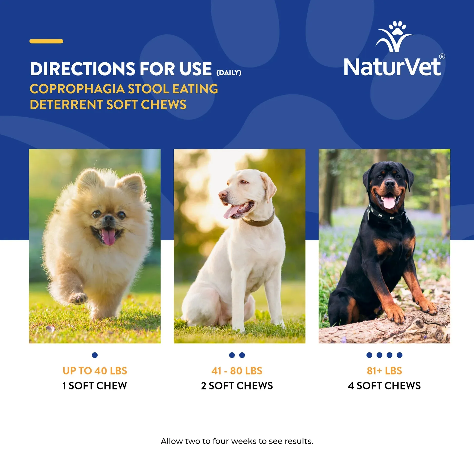 NaturVet Coprophagia Stool Eating Deterrent Soft Chews