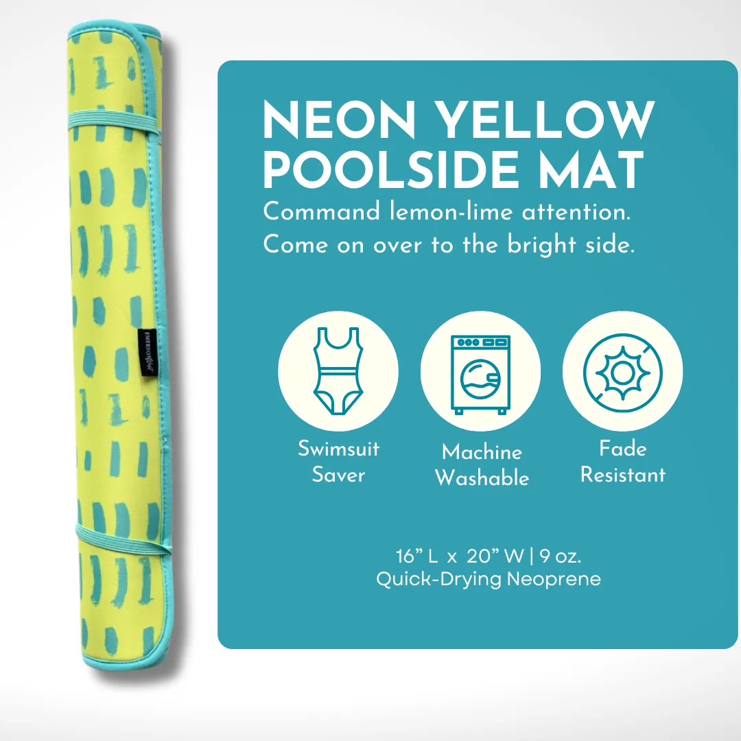 Neon Yellow Poolside Seating Mat