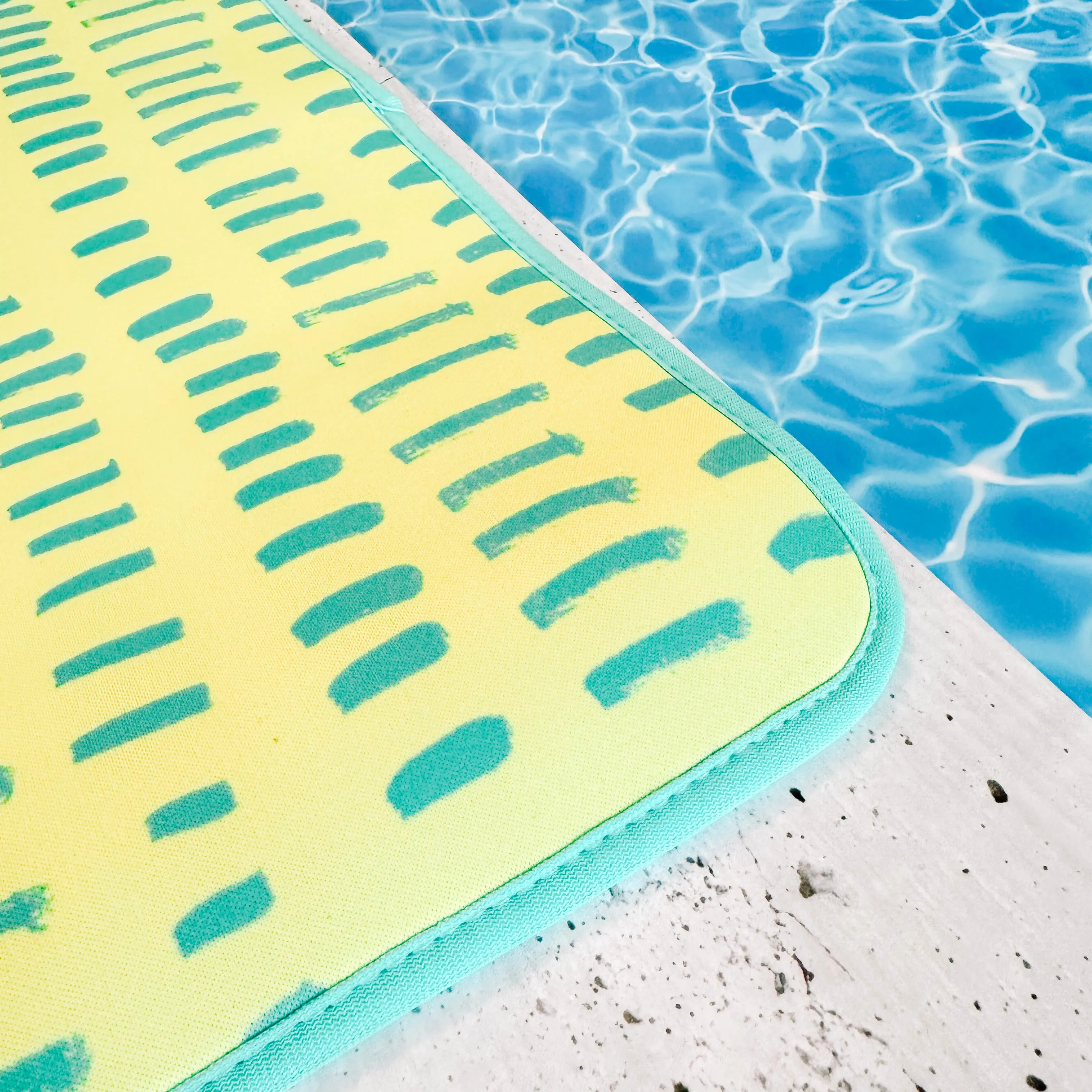 Neon Yellow Poolside Seating Mat