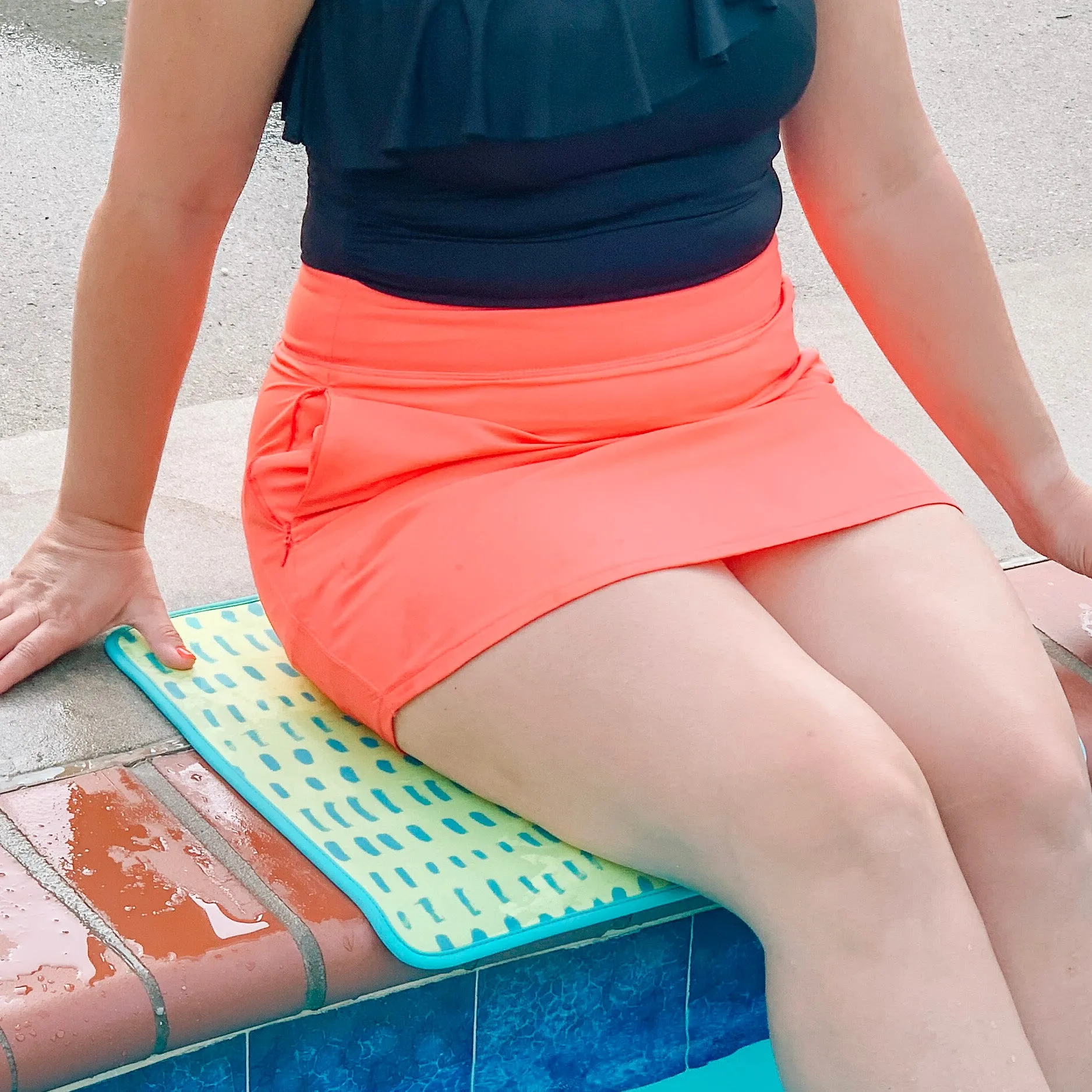 Neon Yellow Poolside Seating Mat