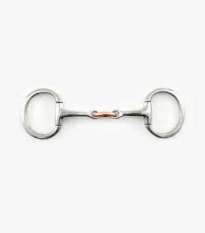 Premier Equine Eggbutt Snaffle with Copper Lozenger