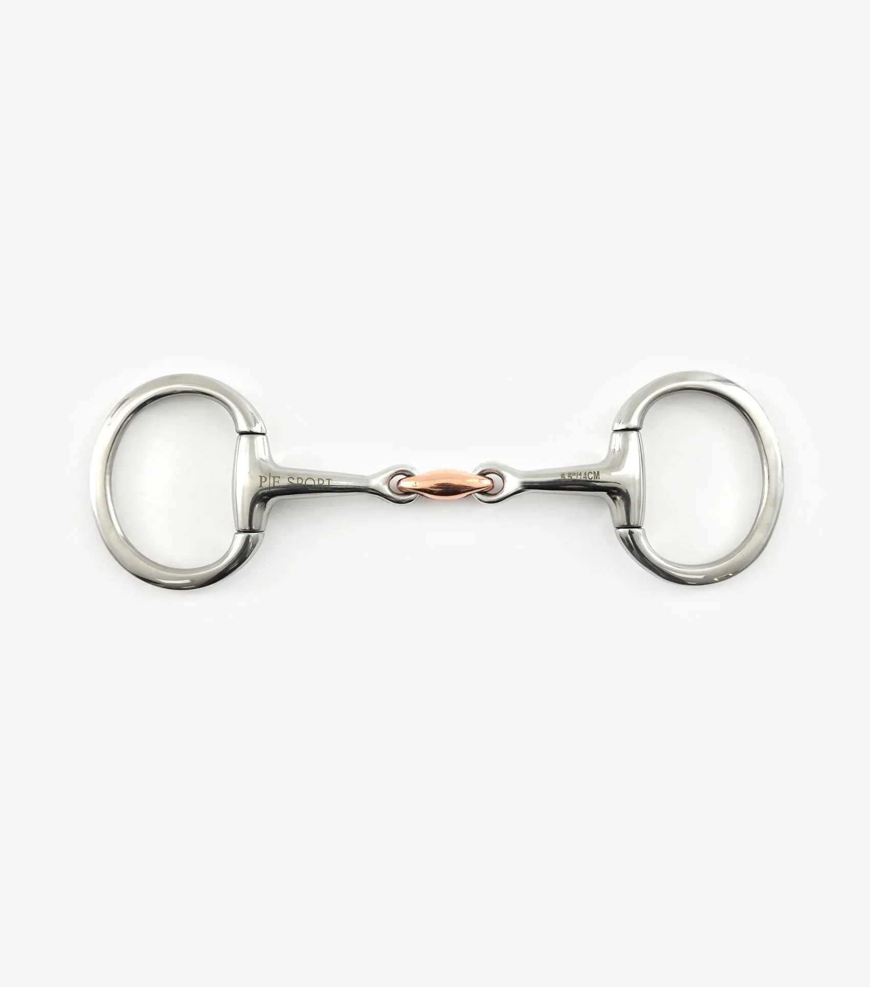 Premier Equine Eggbutt Snaffle with Copper Lozenger