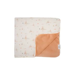 Sandcastles Small Ribbed Youth Blanket
