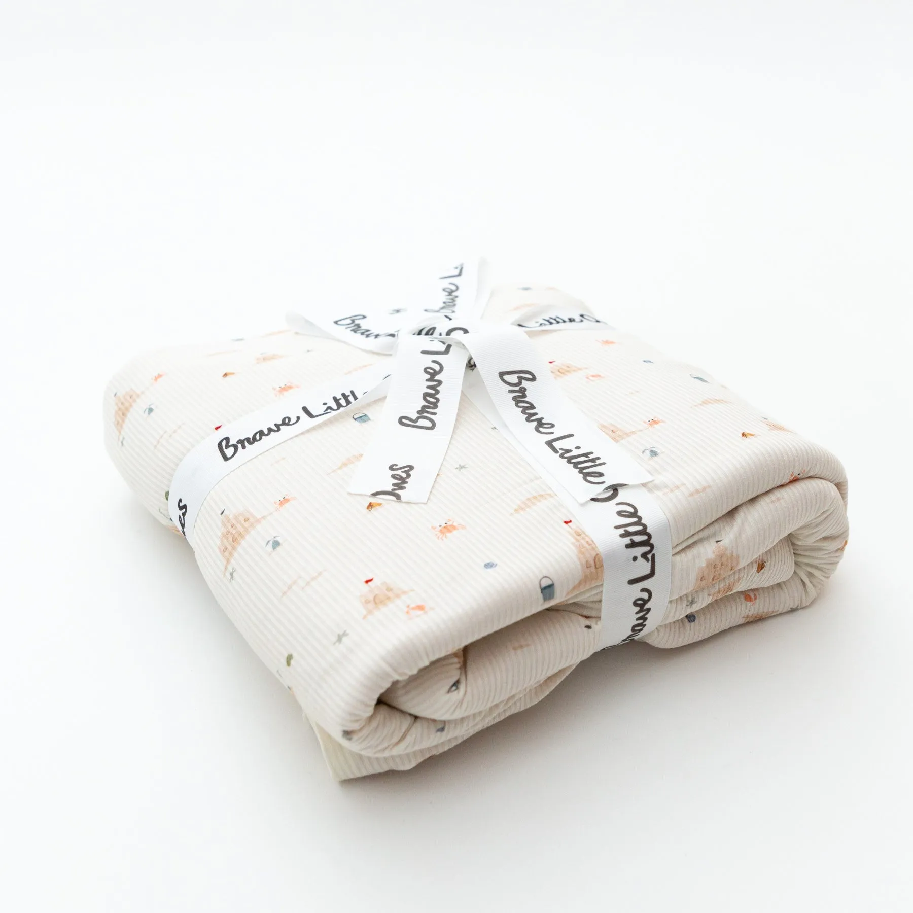 Sandcastles Small Ribbed Youth Blanket