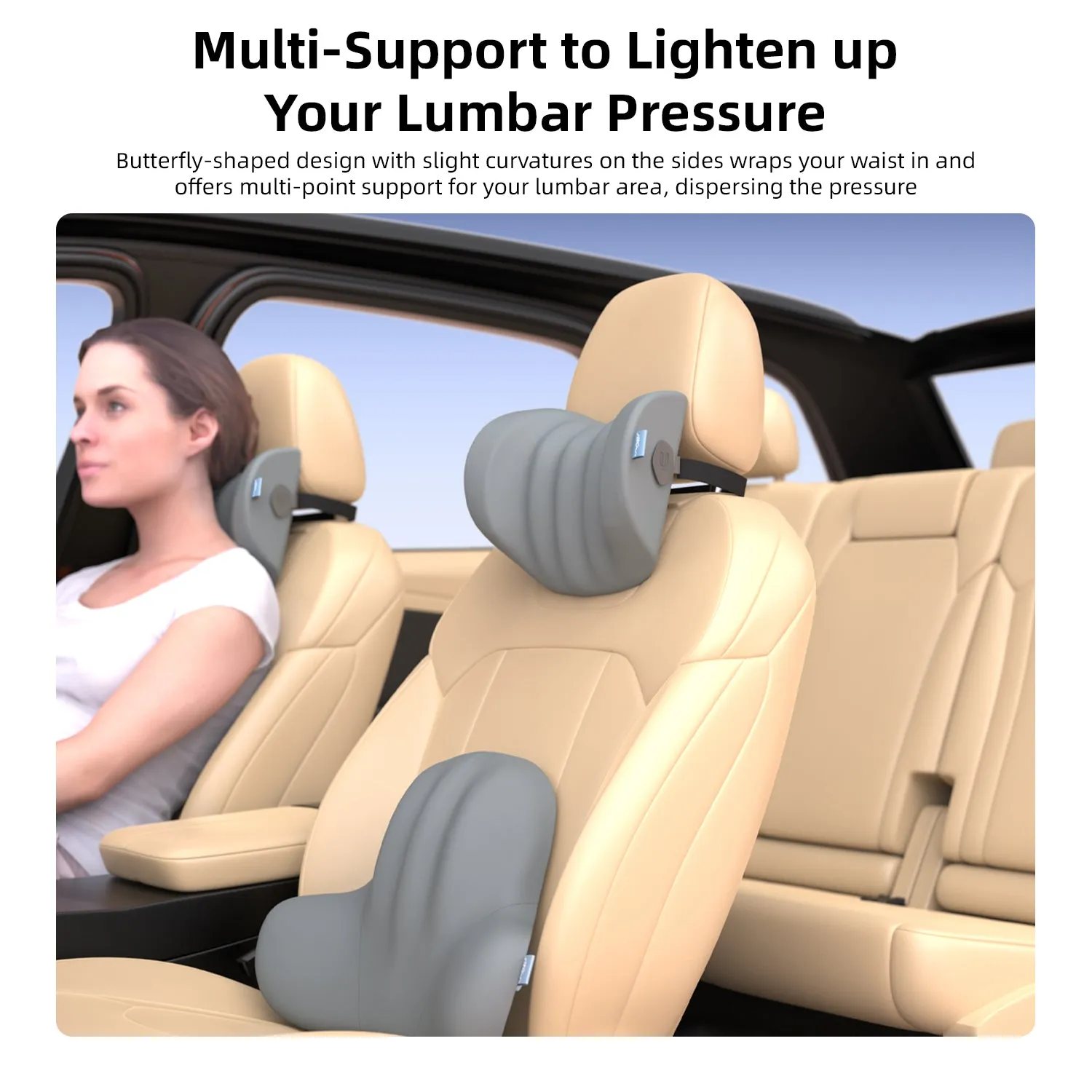 Vyvylabs Drive Ease Series Quick-drying Headrest Pillow