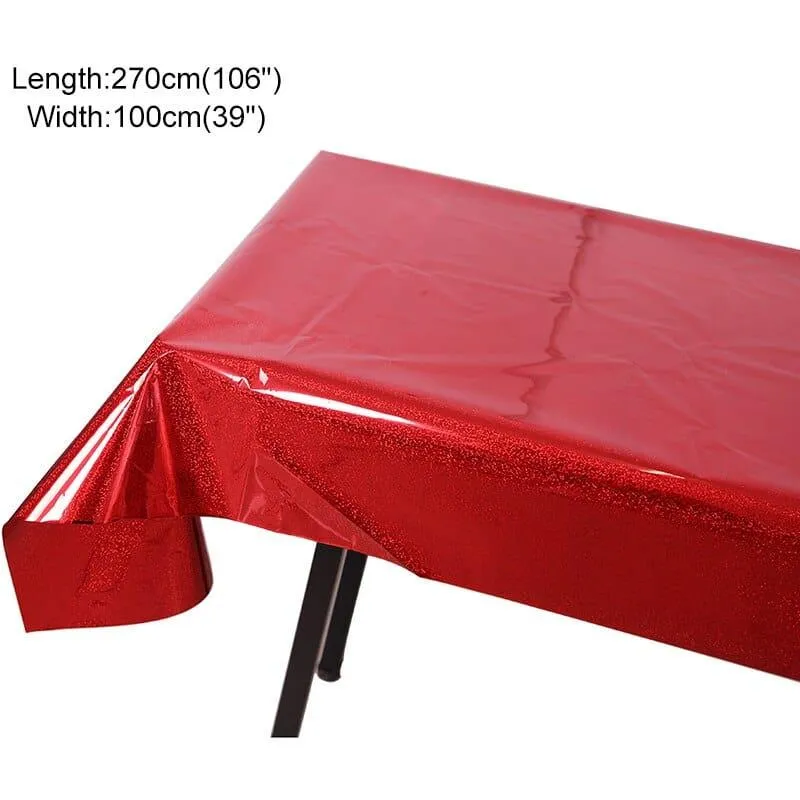 Waterproof Party Glitter Disposable Table Cloth