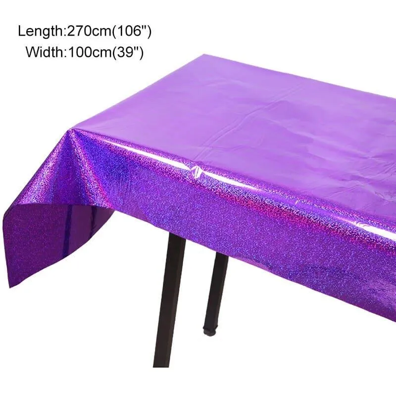 Waterproof Party Glitter Disposable Table Cloth