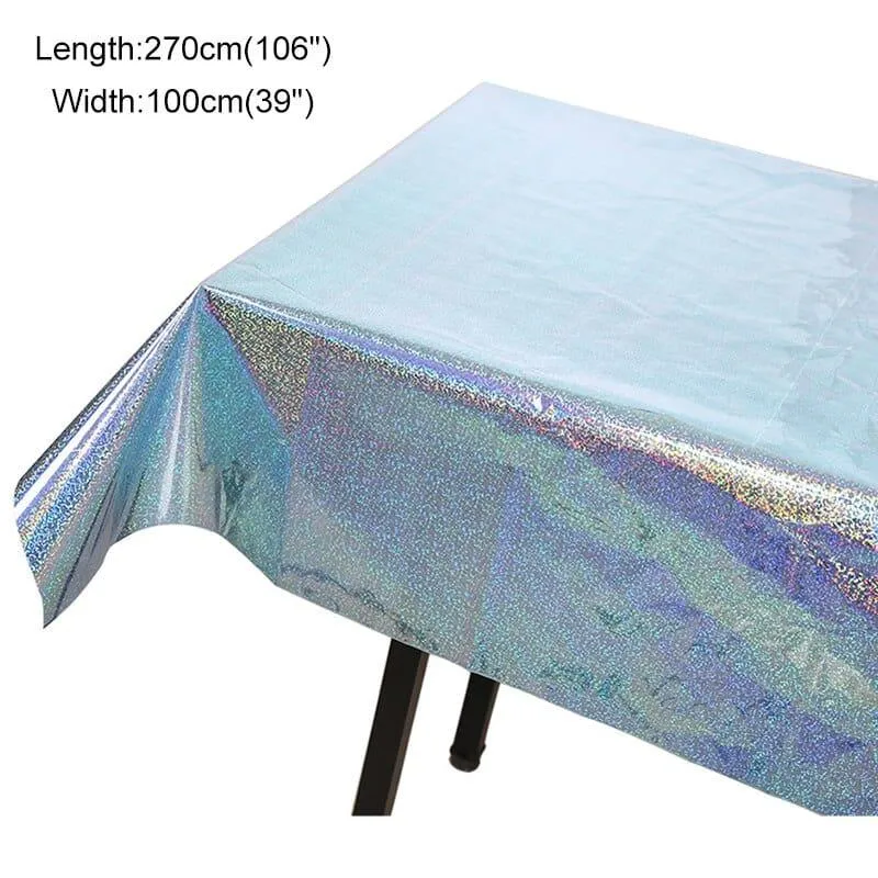Waterproof Party Glitter Disposable Table Cloth