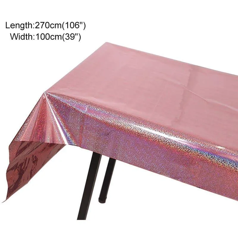 Waterproof Party Glitter Disposable Table Cloth