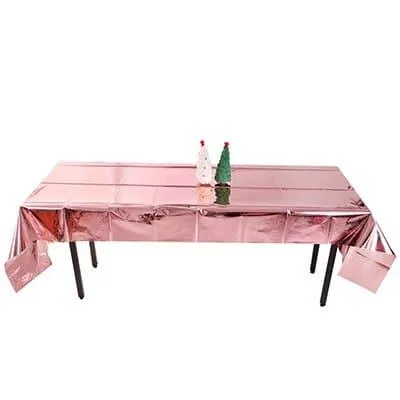 Waterproof Party Glitter Disposable Table Cloth