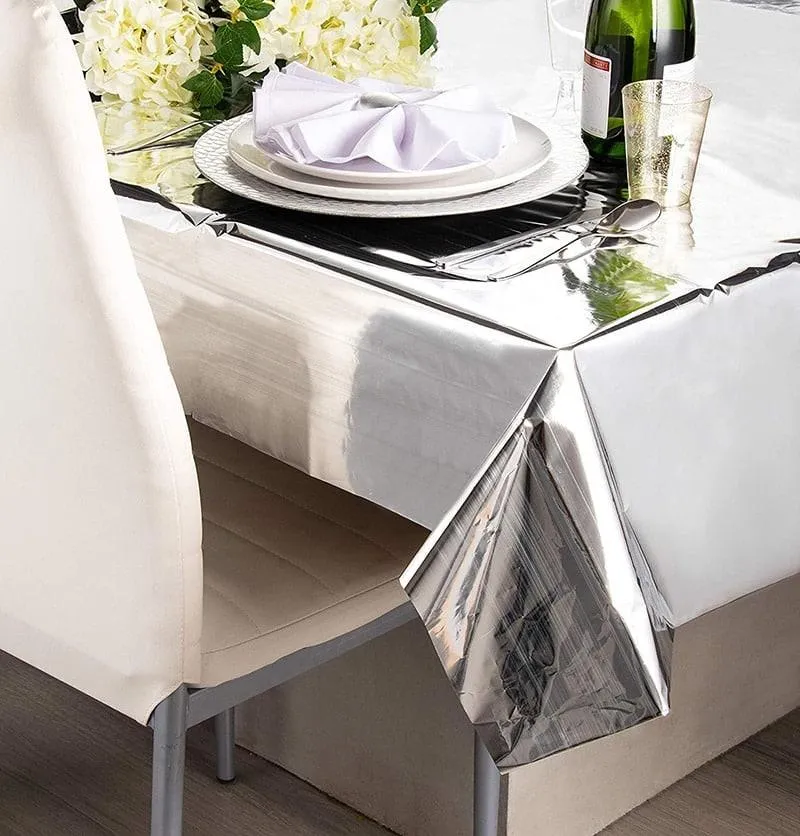 Waterproof Party Glitter Disposable Table Cloth
