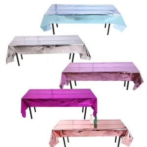 Waterproof Party Glitter Disposable Table Cloth